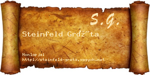 Steinfeld Gréta névjegykártya